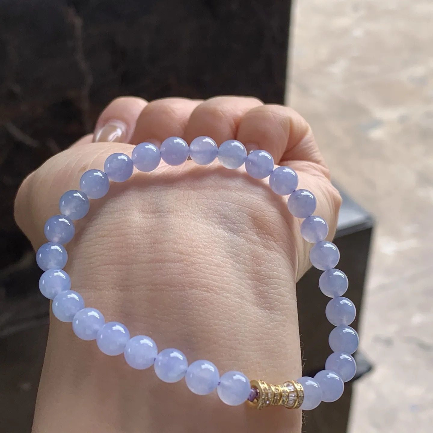 糯冰紫春手串
小清新～