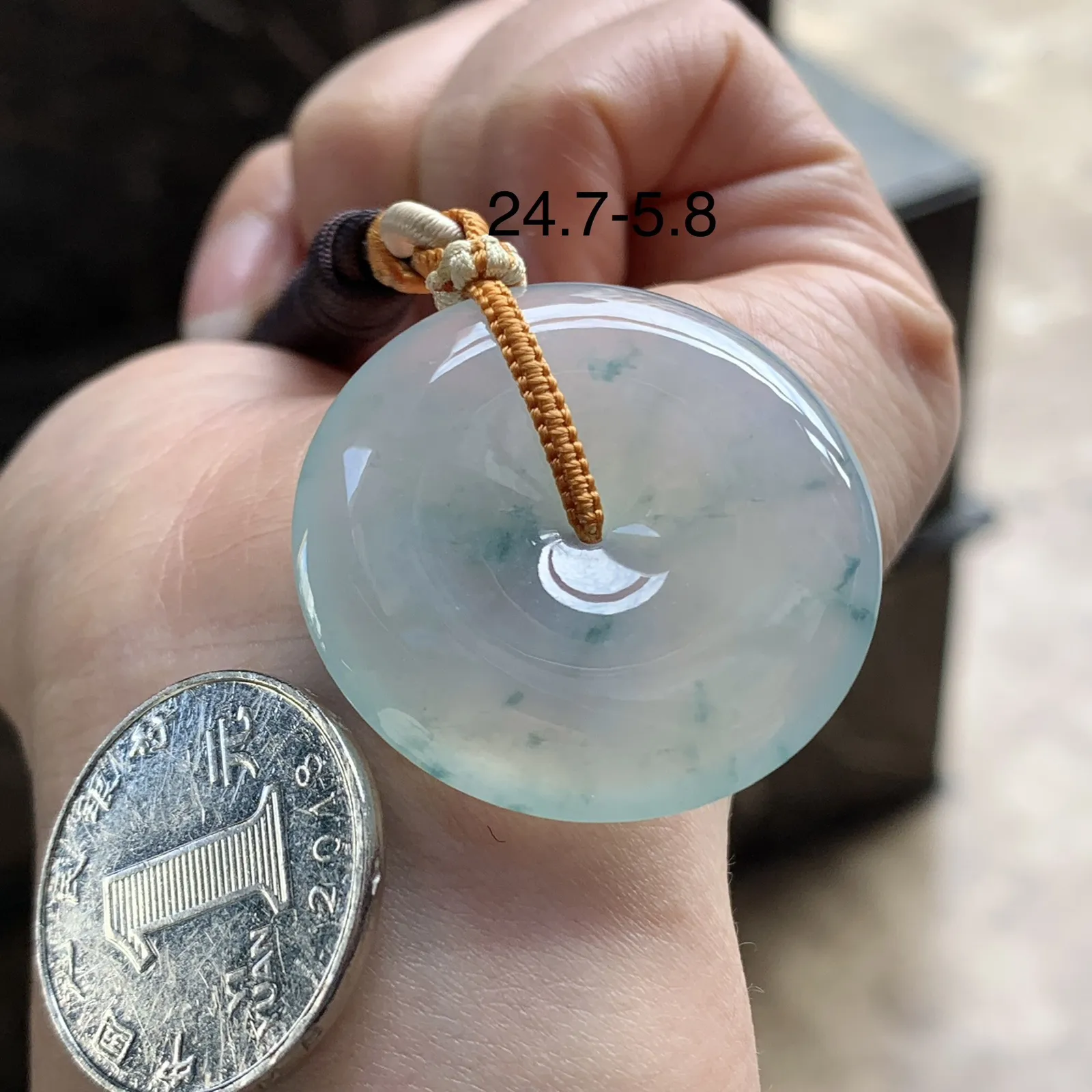 蓝花平安扣^_^飘花灵韵