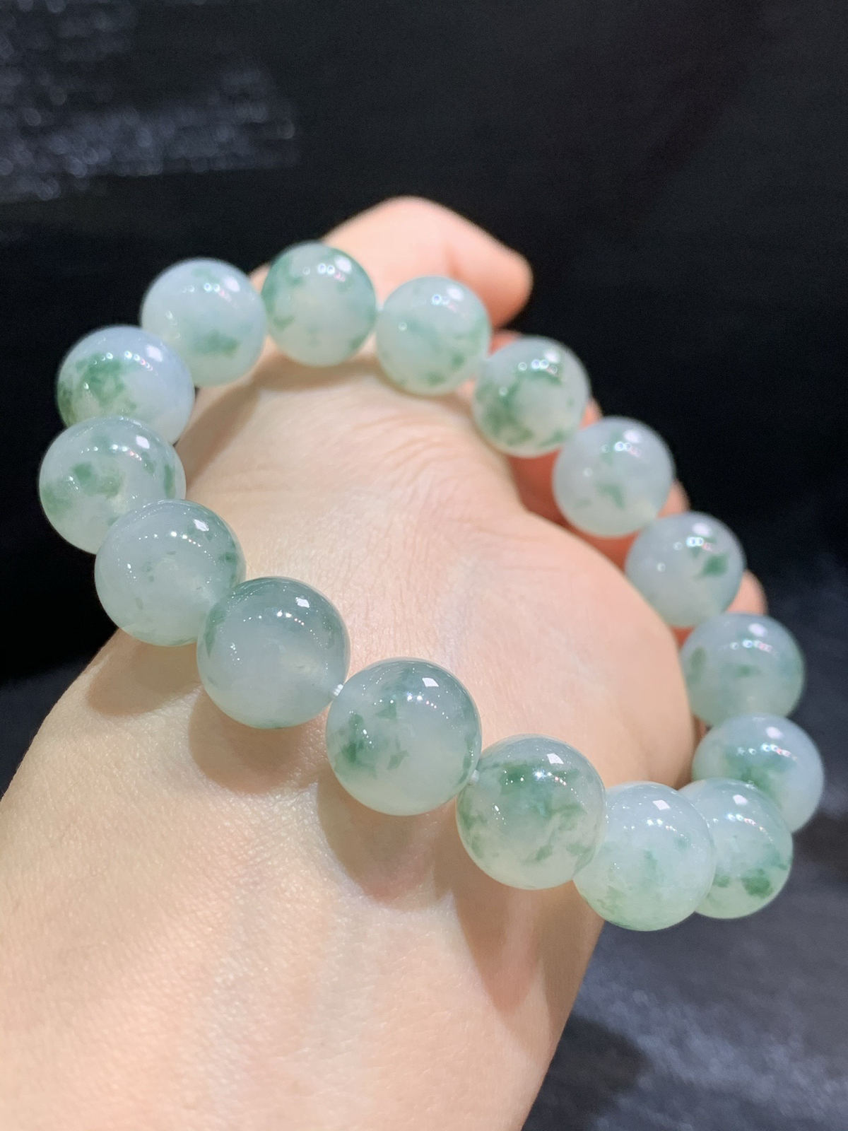 冰飘花手串，上手大气~