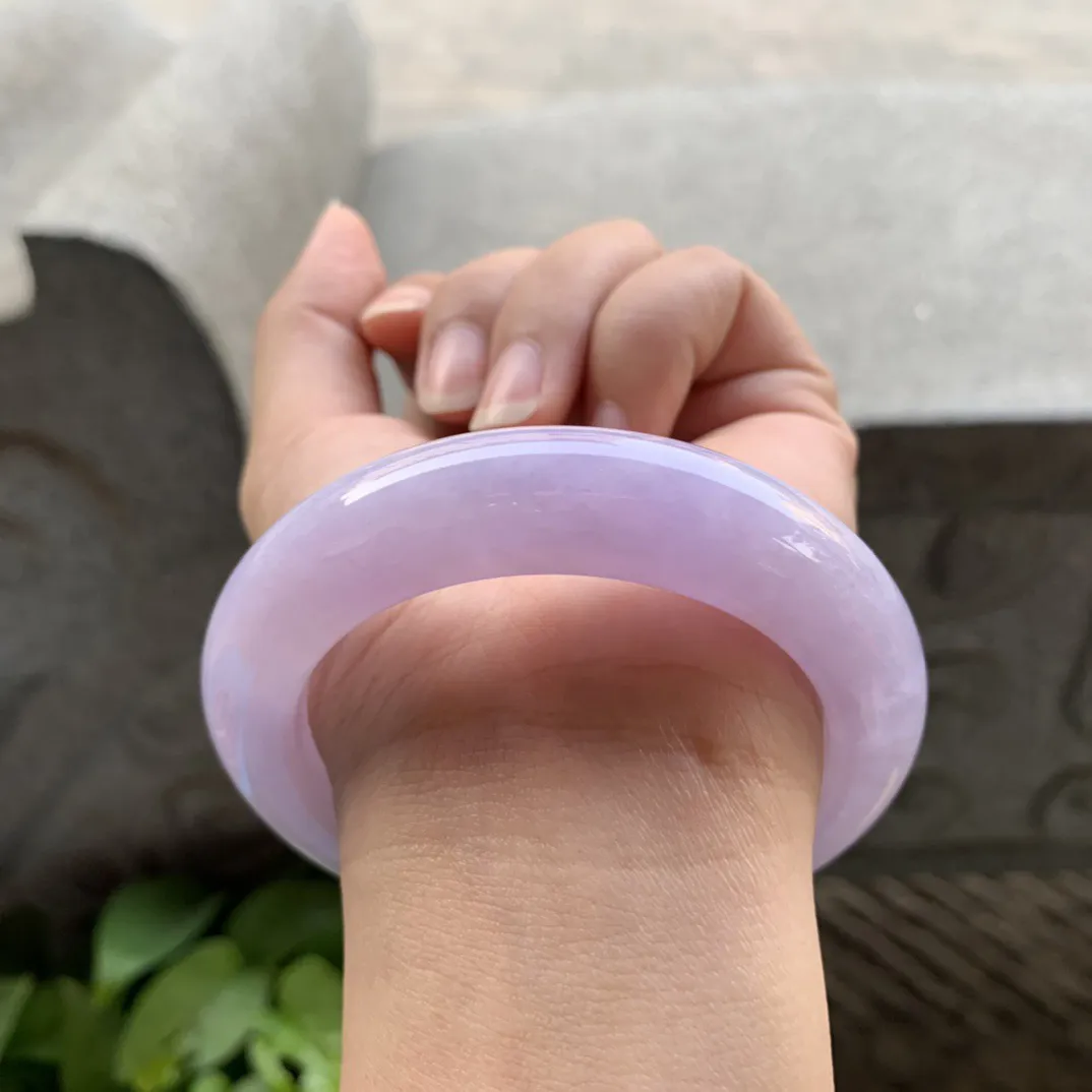 圈口55.7-13.8-10.6 【满紫正圈手镯】正圈55 56可戴