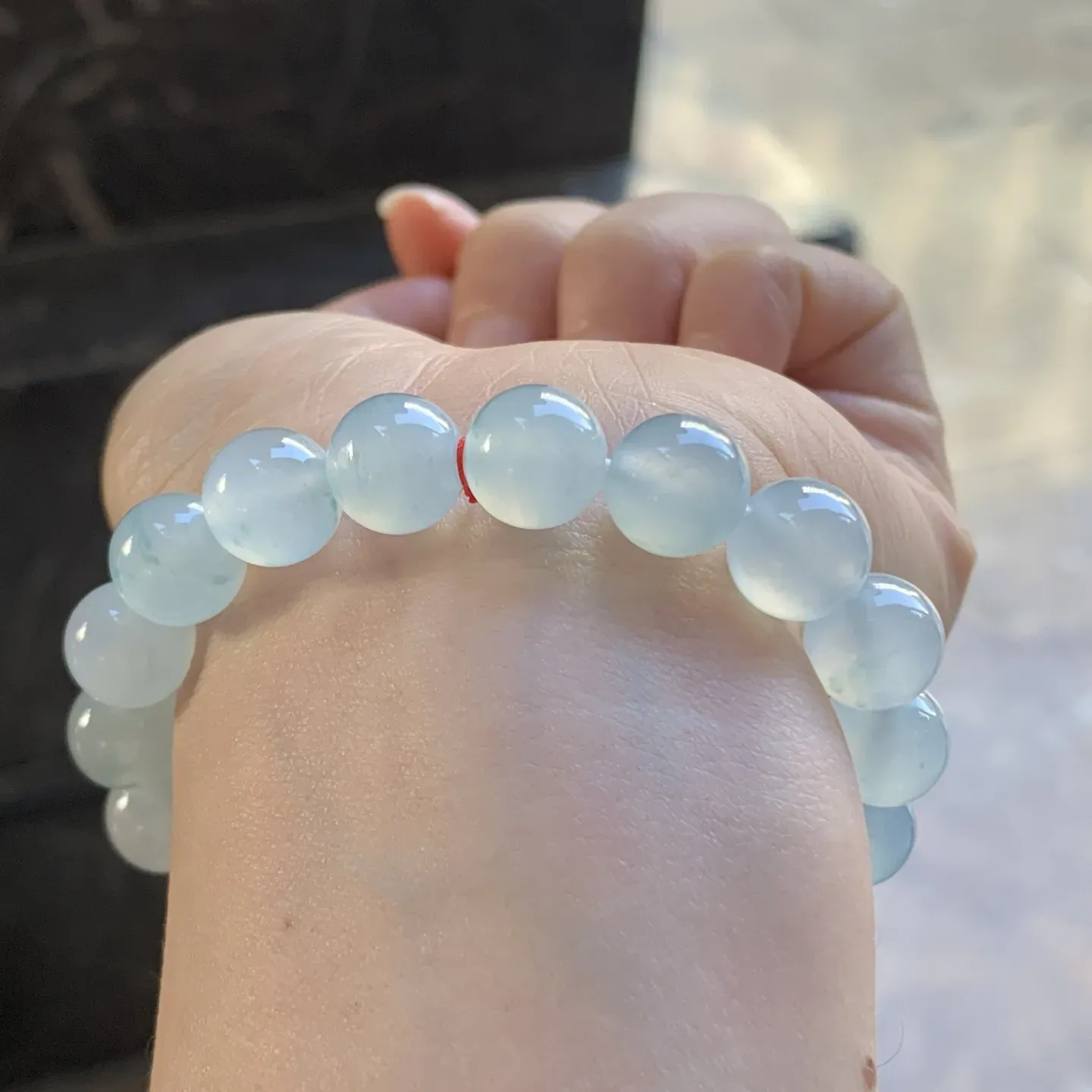 冰种手串^_^清新冰透 尺寸9.9毫米