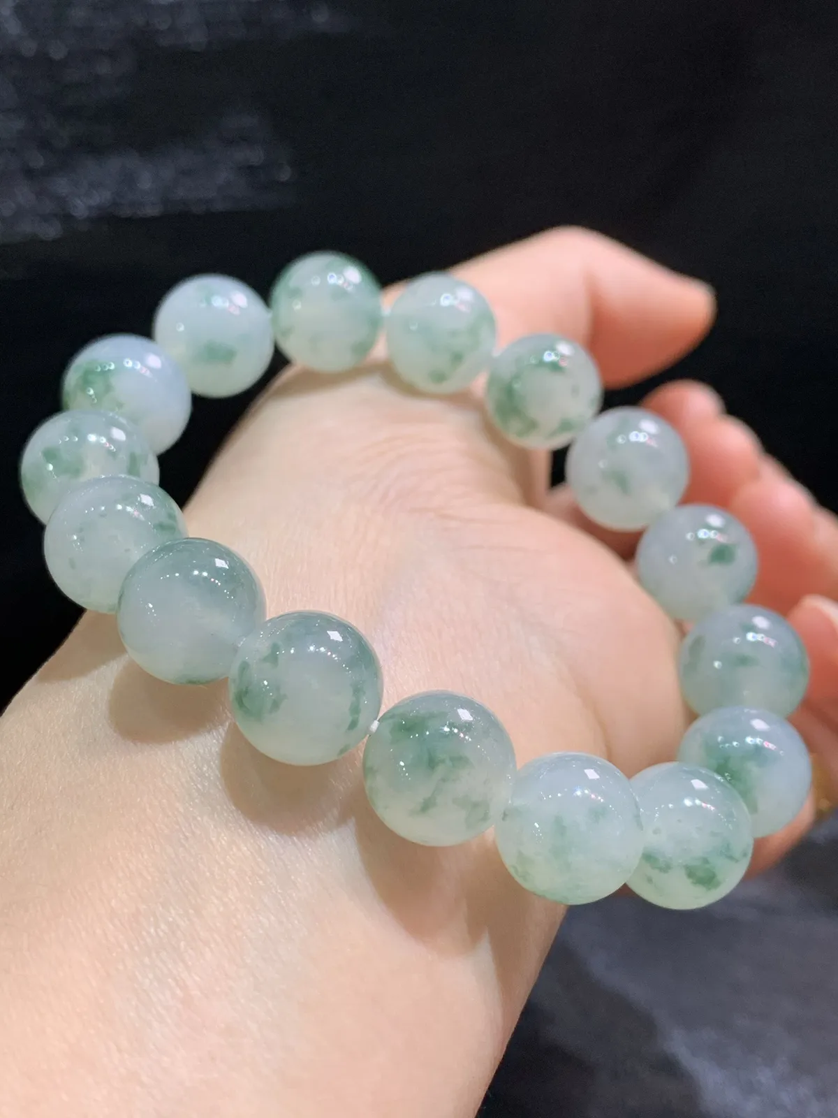 冰飘花手串，上手大气~