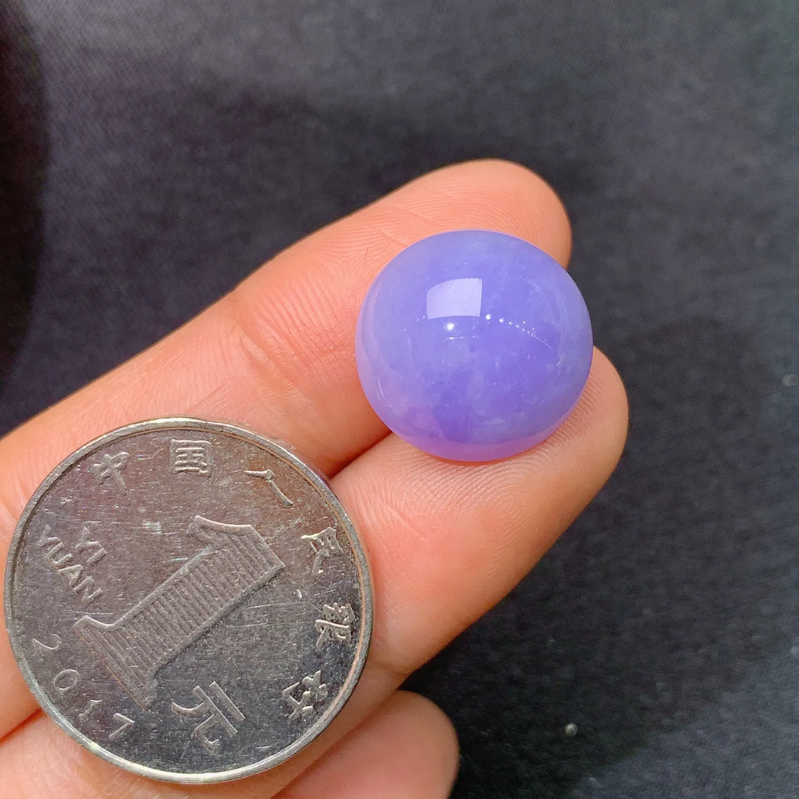 紫罗兰蛋面，镶嵌佳品，温润细腻，颜色浓郁，Xili 尺寸15.1*14.9*9.3