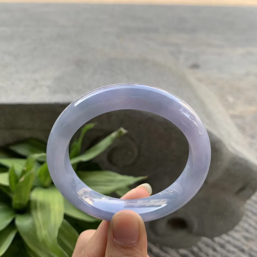 圈口54.8-12.4-8.9 【满茄紫正圈手镯】正圈54 55可戴