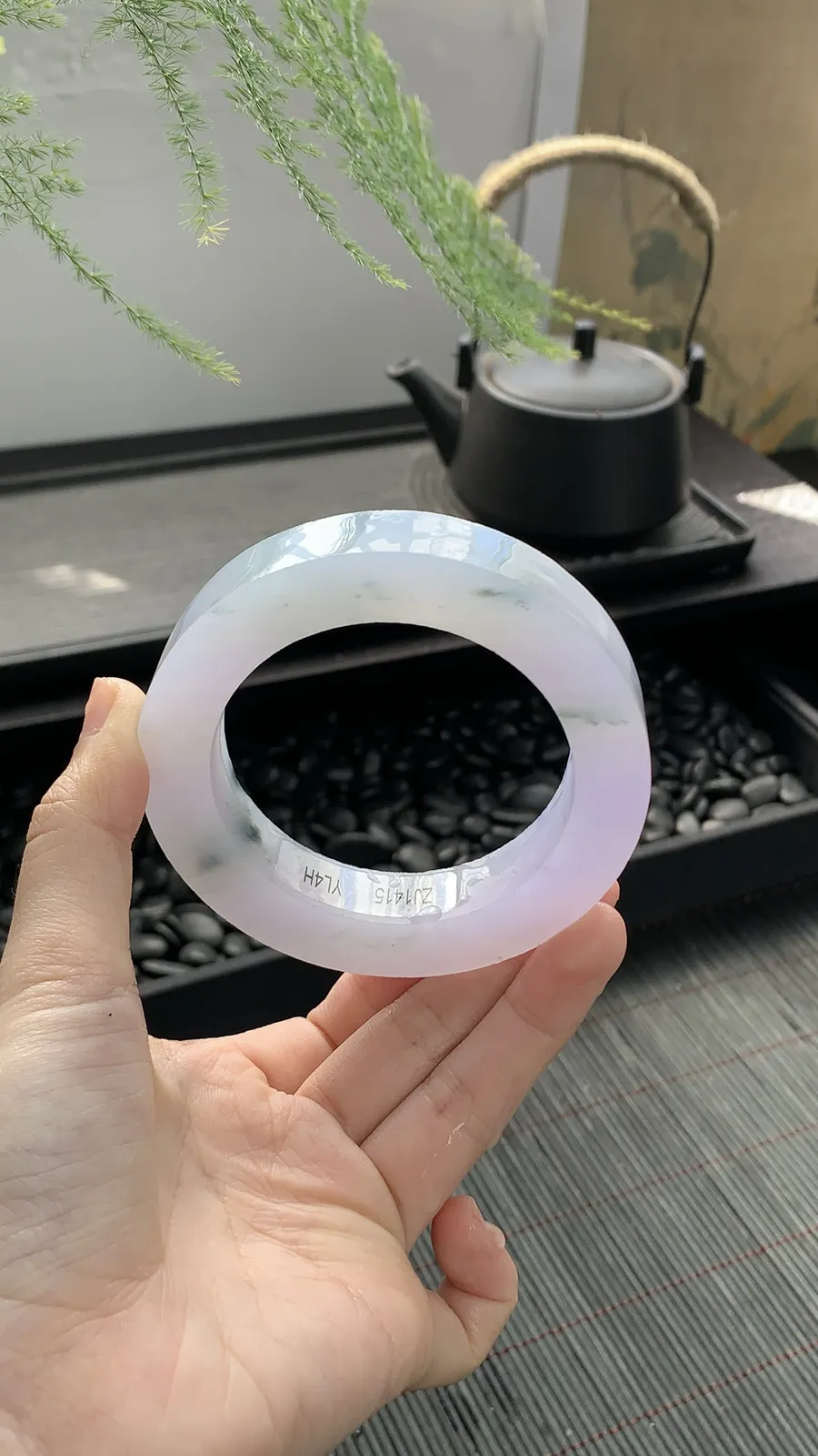 🫧【仙女冰紫飘花镯胚