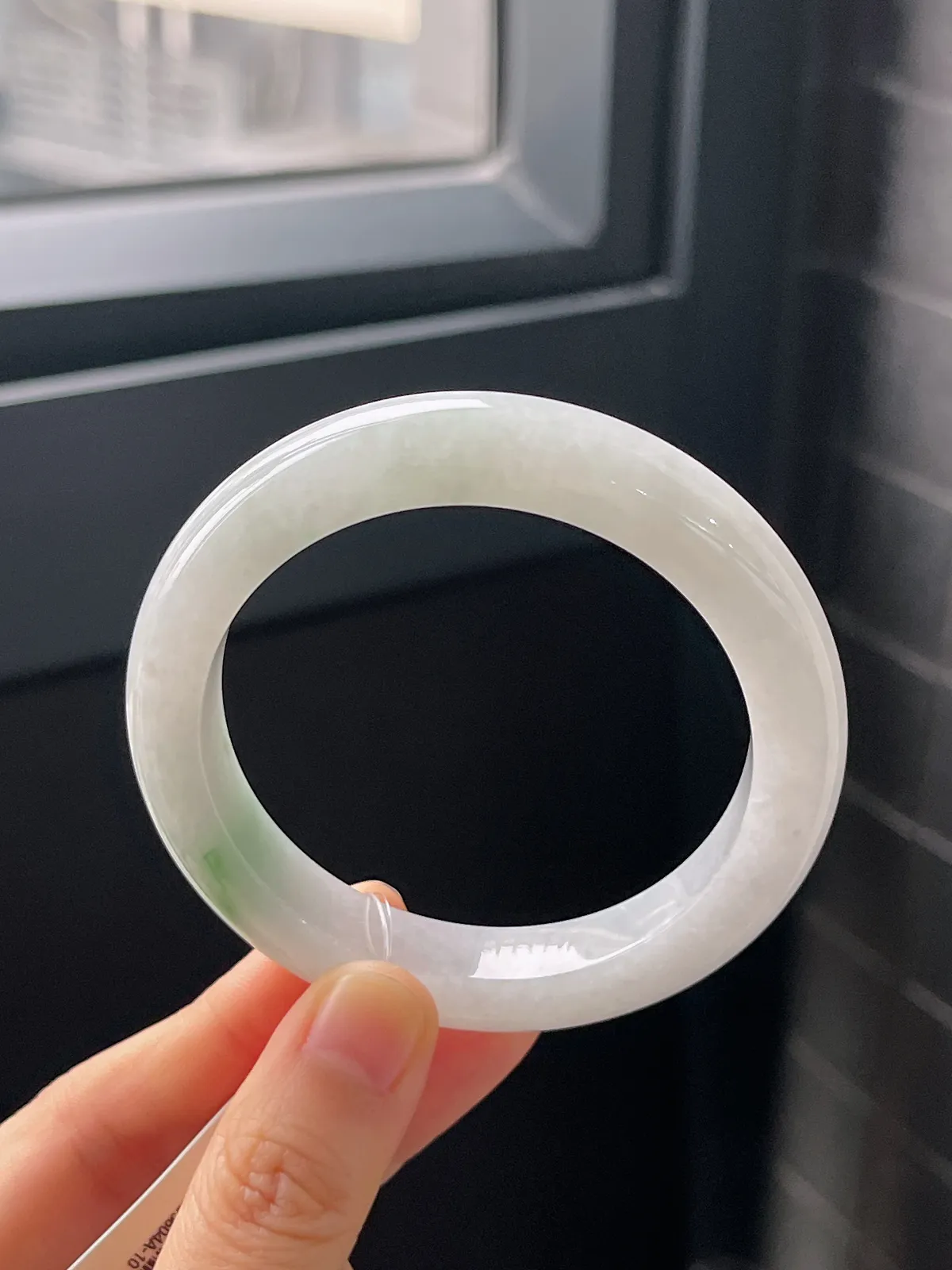 正圈54圈口，翡翠糯化种飘花手镯