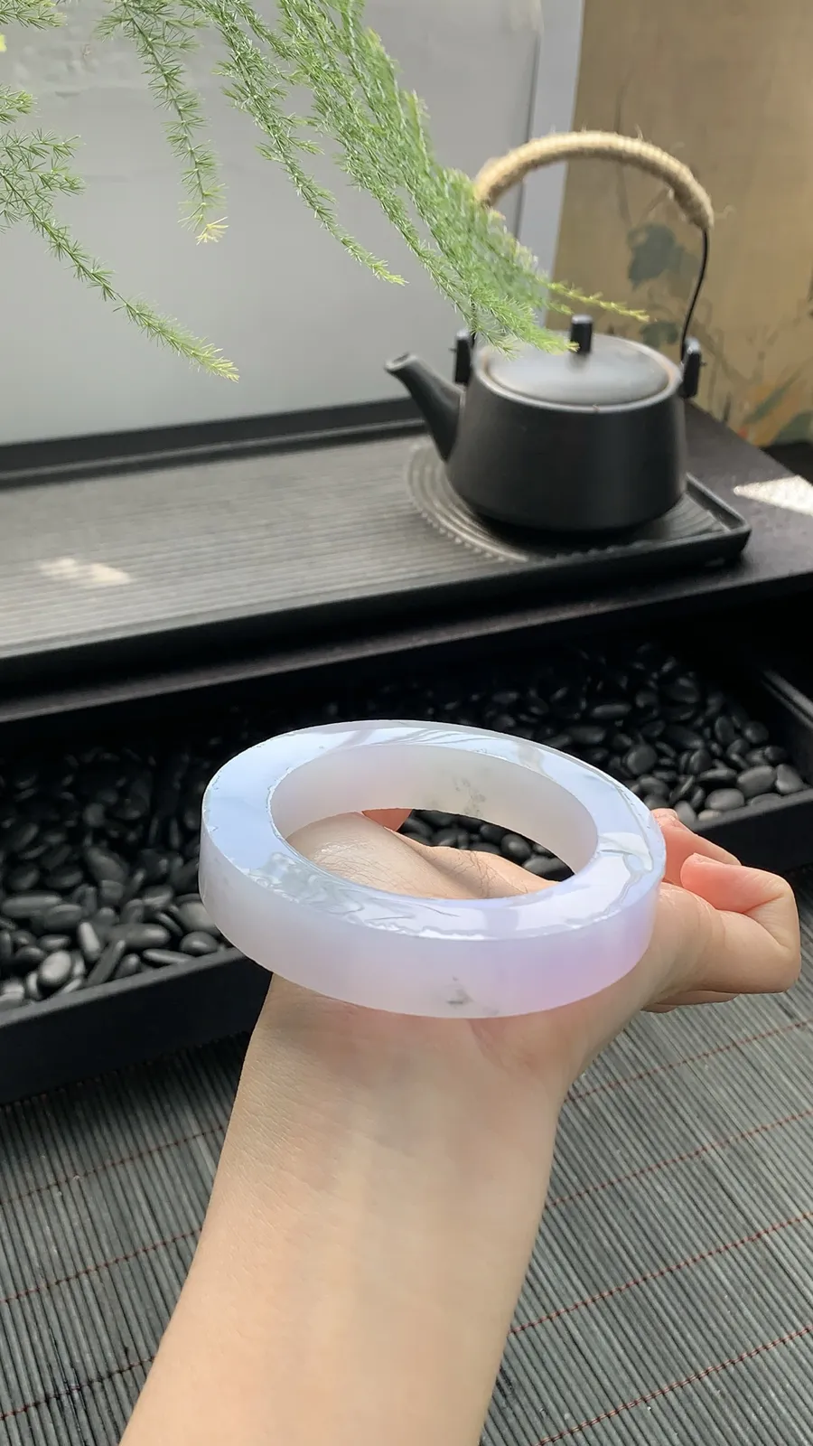 🫧【仙女冰紫飘花镯胚