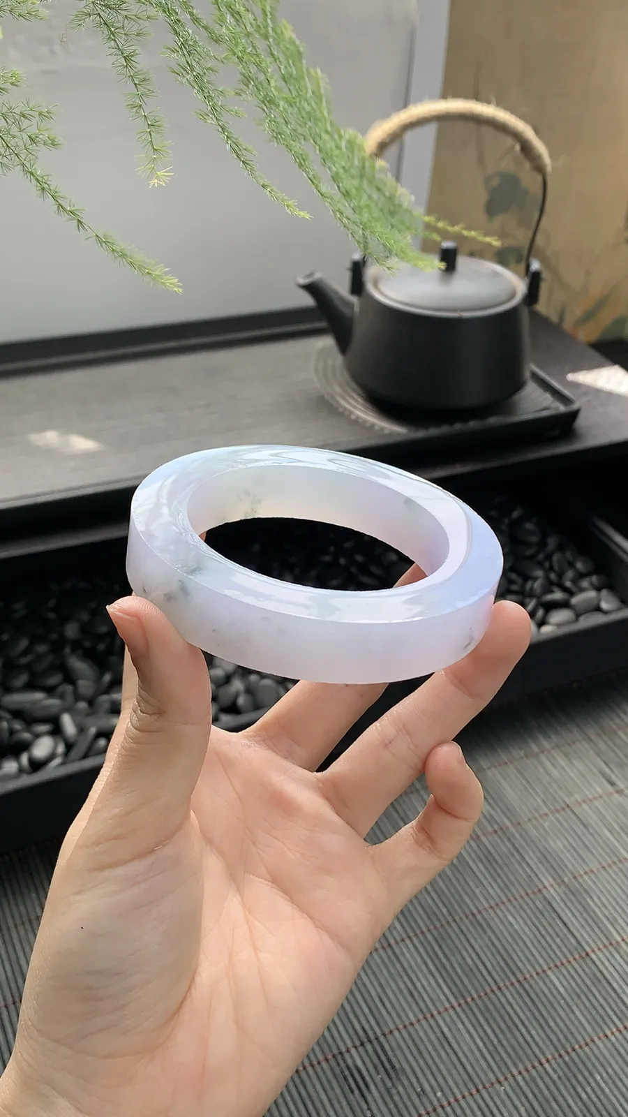 🫧【仙女冰紫飘花镯胚