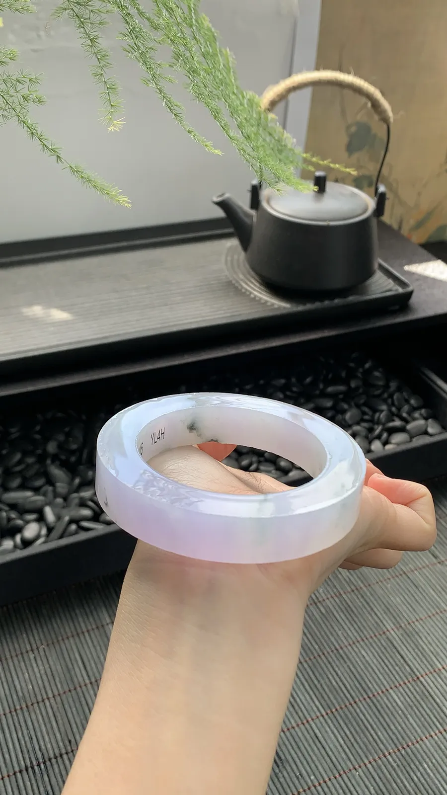 🫧【仙女冰紫飘花镯胚