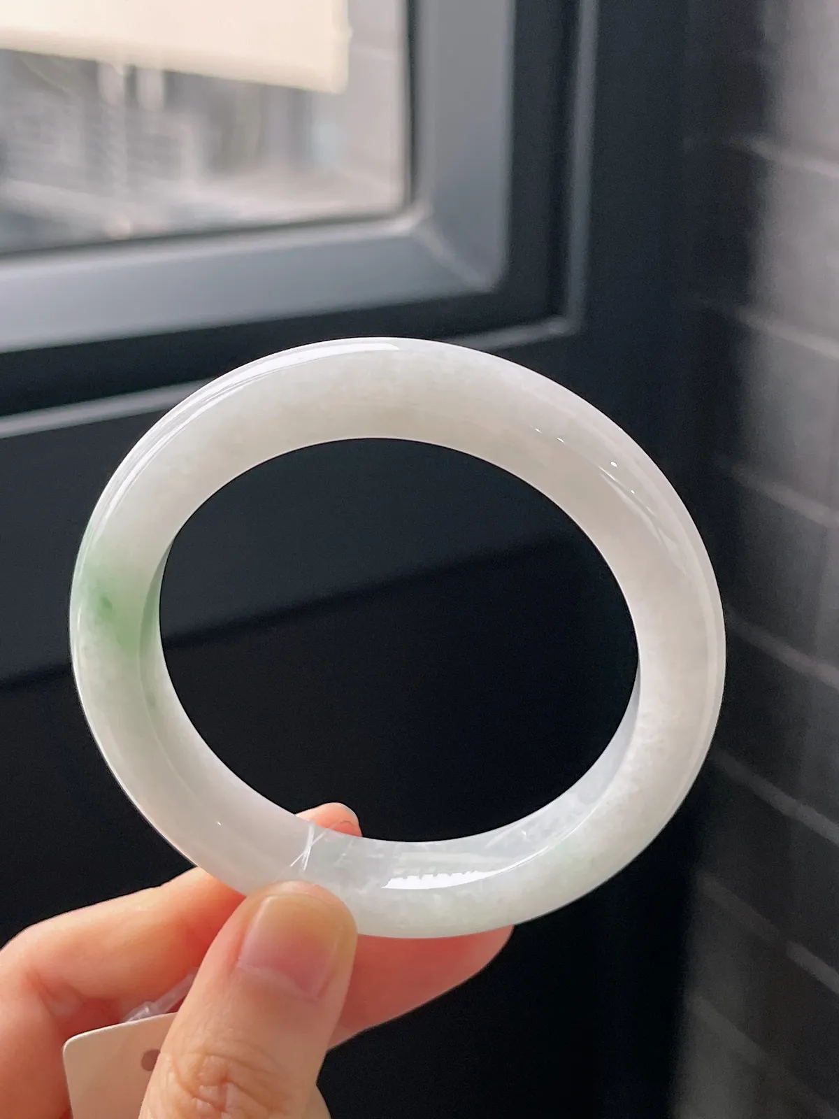 正圈54圈口，翡翠糯化种飘花手镯