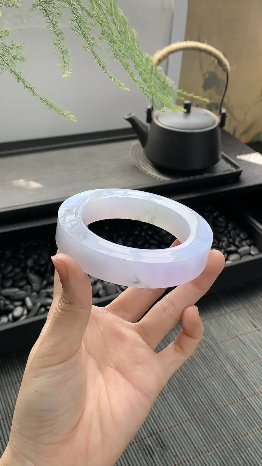 🫧【仙女冰紫飘花镯胚