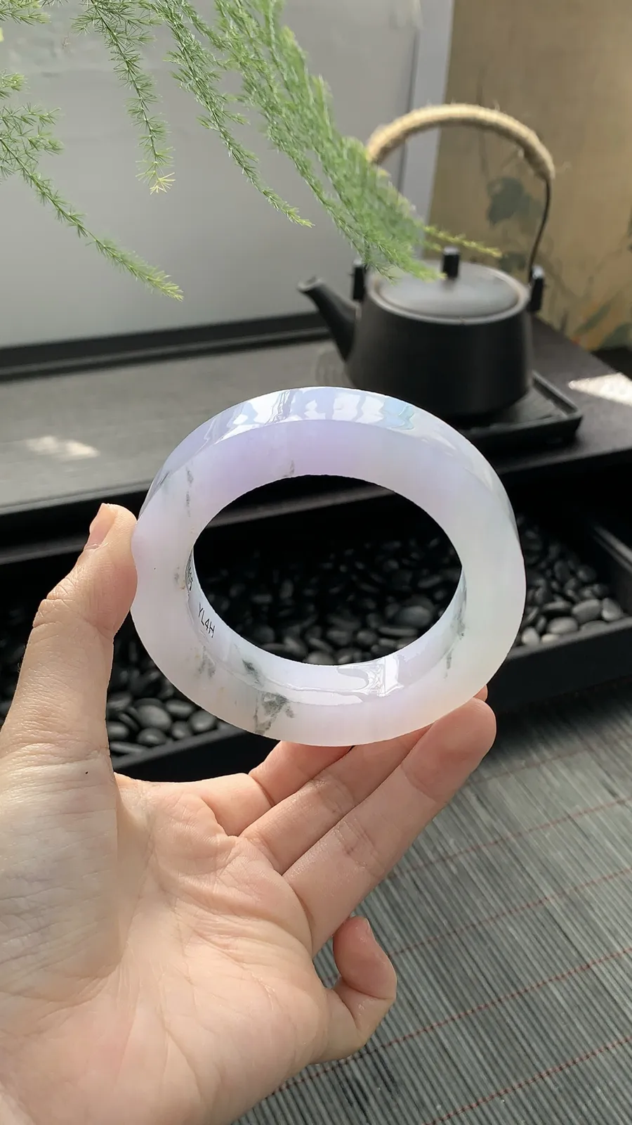 🫧【仙女冰紫飘花镯胚