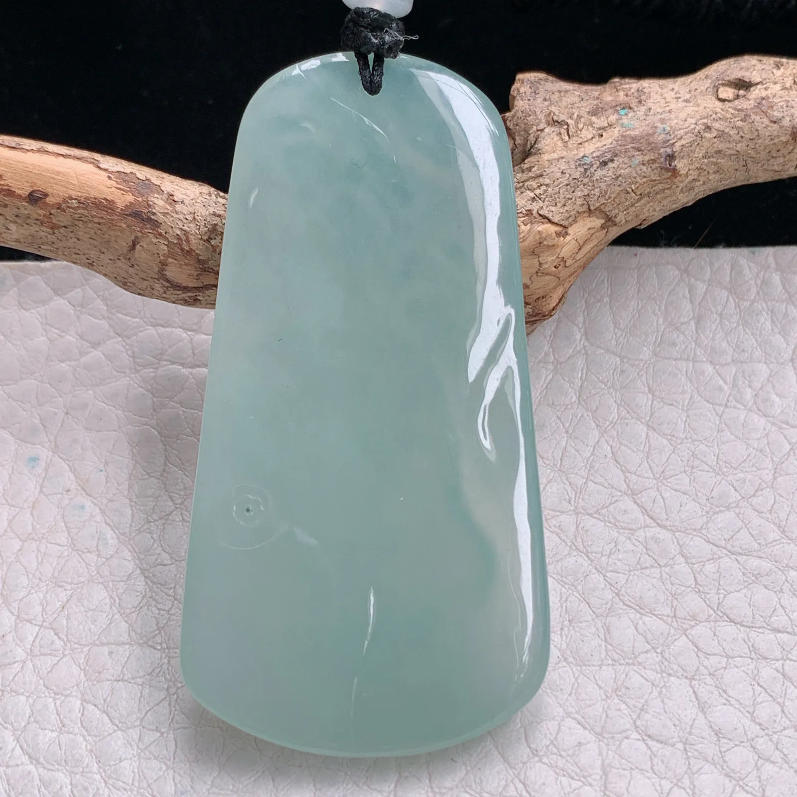 yl实拍59.3*30.5*5.6缅甸翡翠冰晴持瓶观音 玉观音玉吊坠 玉挂坠