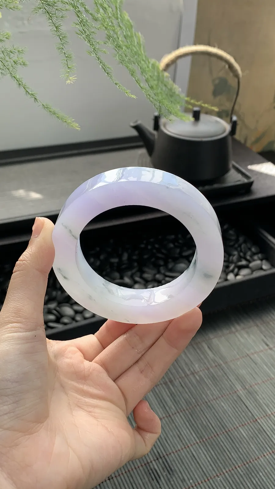 🫧【仙女冰紫飘花镯胚