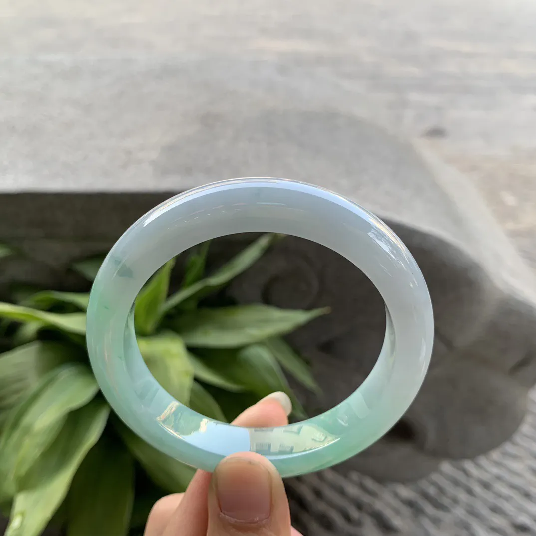 圈口57-12.2-9.4 【果绿正圈手镯】正圈57 58可戴