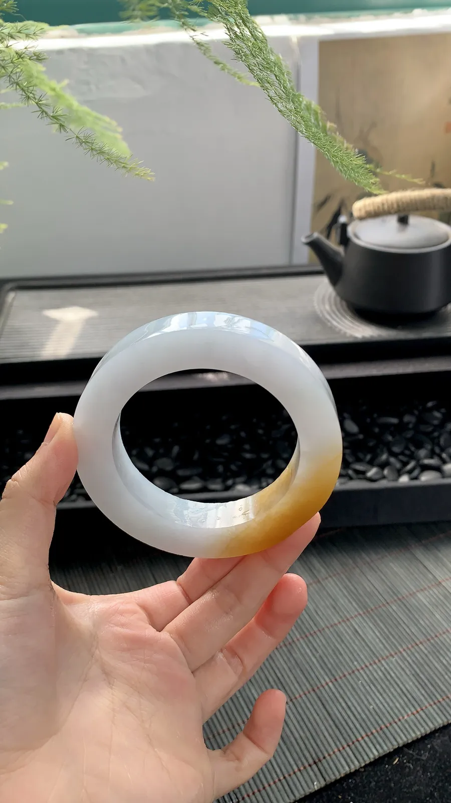 🧡【黄翡镯胚】