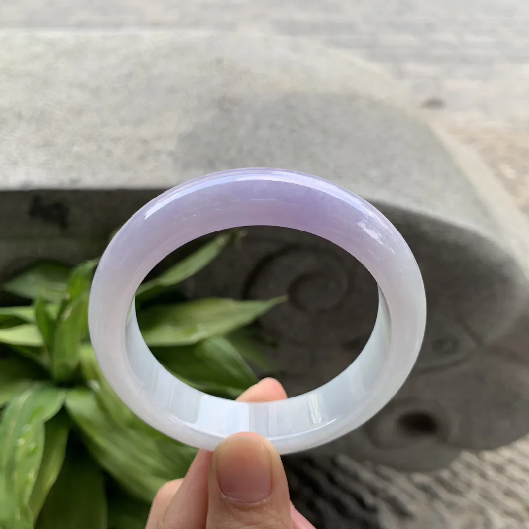 圈口56.3-14-8.8 【冰紫正圈手镯】正圈56 57可戴