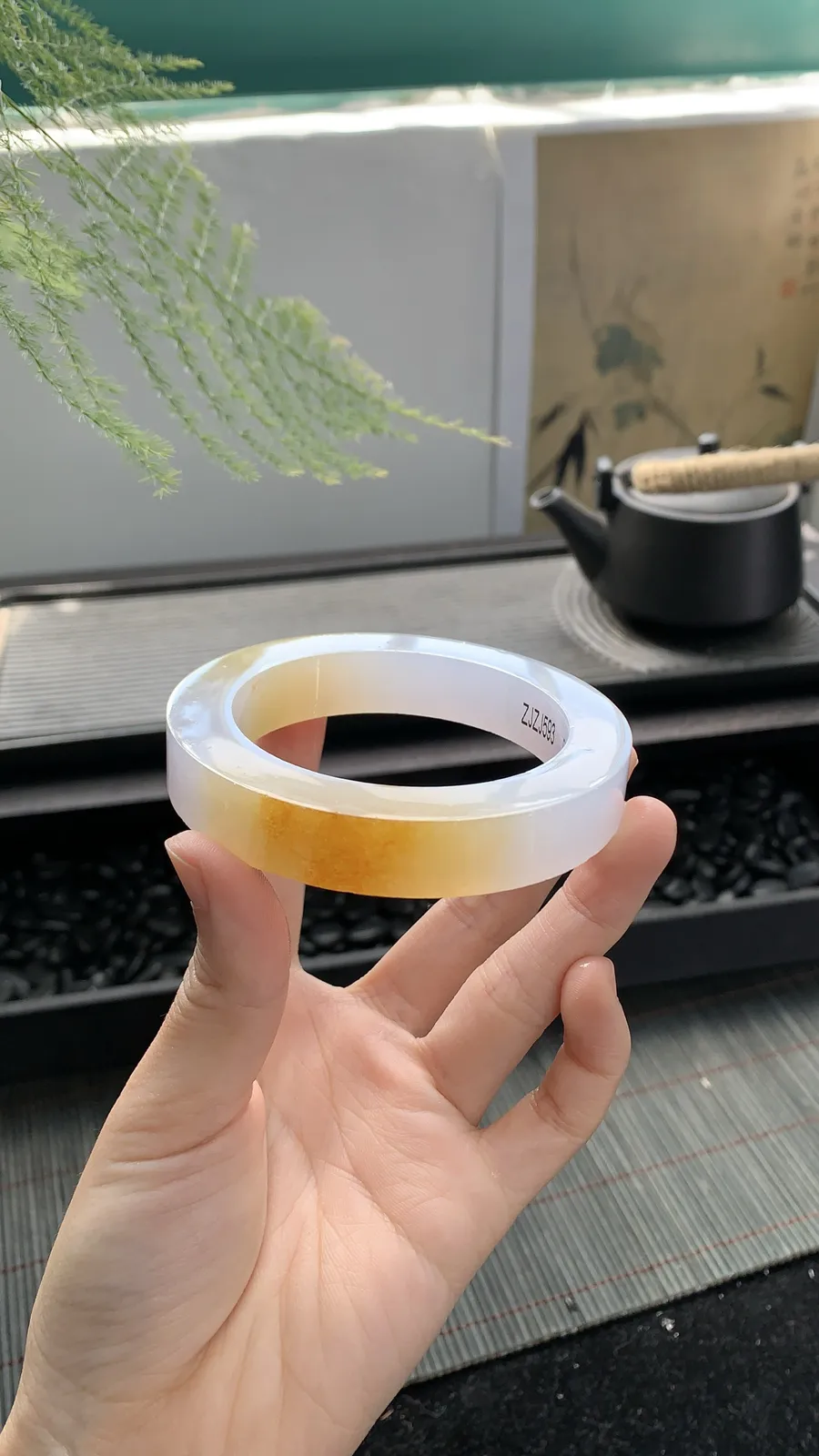 🧡【冰黄镯胚】