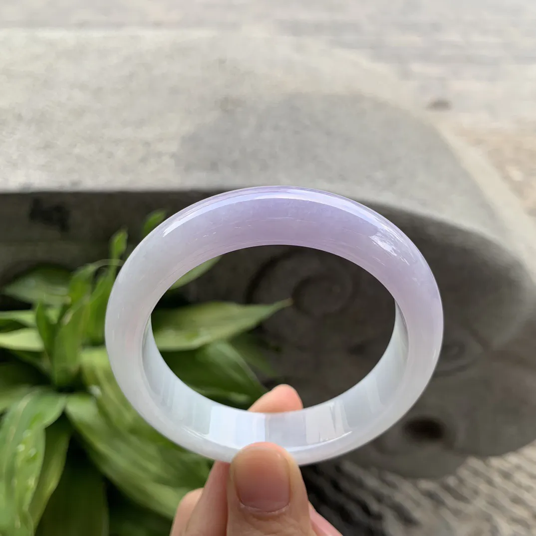 圈口56.3-14-8.8 【冰紫正圈手镯】正圈56 57可戴