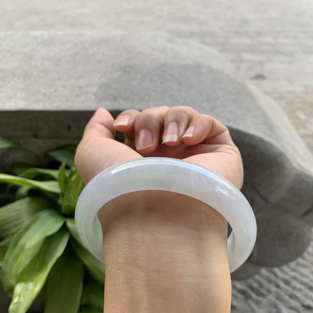 大圈口62.2-13.6-9.3 【冰晴绿正圈手镯】正圈62 33可戴