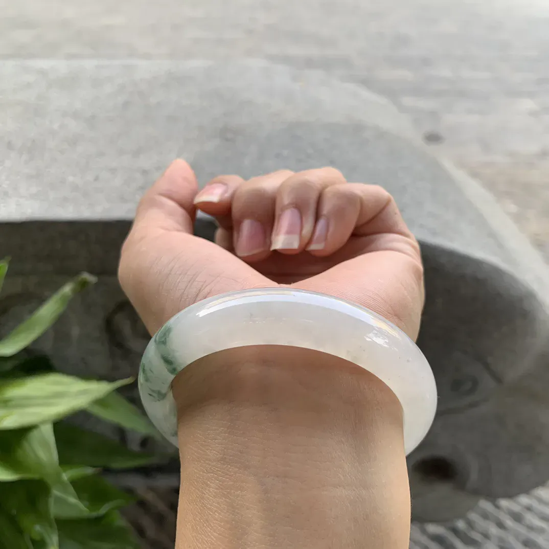 圈口 55.9-13.1-7.8【冰飘花正圈手镯】正圈55 56可戴