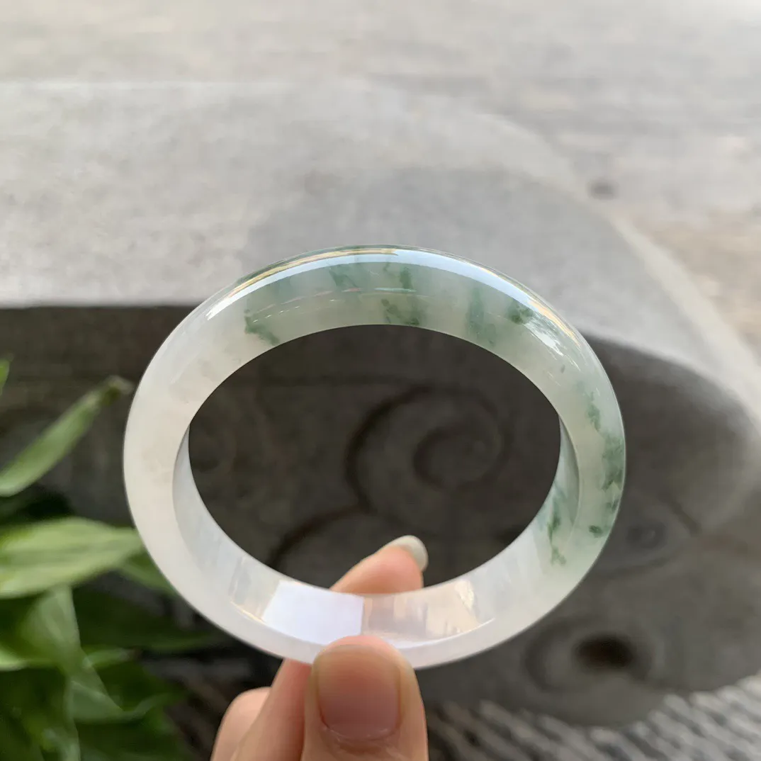 圈口 55.9-13.1-7.8【冰飘花正圈手镯】正圈55 56可戴