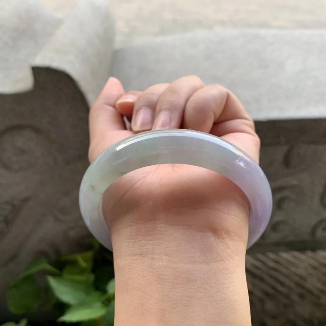 大圈口58.7-13.7-8.2 【茄紫正圈手镯】正圈58 59可戴