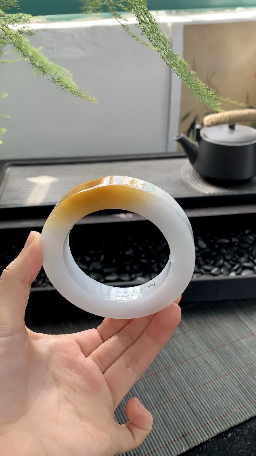 🧡【黄翡镯胚】