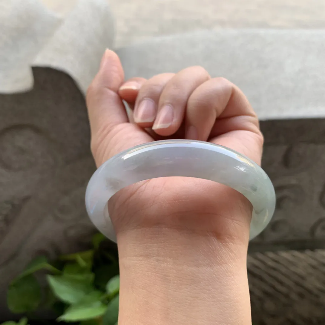 大圈口58.7-13.7-8.2 【茄紫正圈手镯】正圈58 59可戴