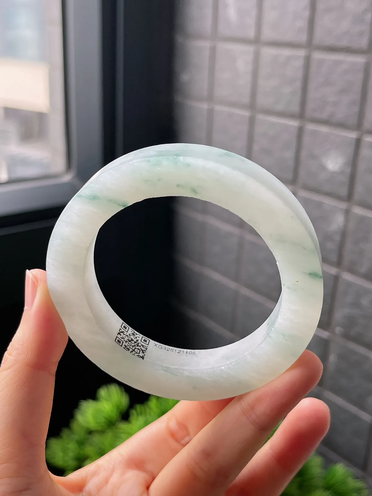 翡翠冰糯种飘花毛坯，⭕️正圈最大做57，最小做53