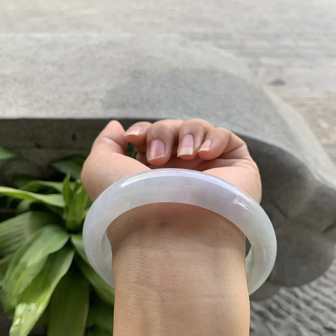 大圈口62.2-13.6-9.3 【冰晴绿正圈手镯】正圈62 33可戴