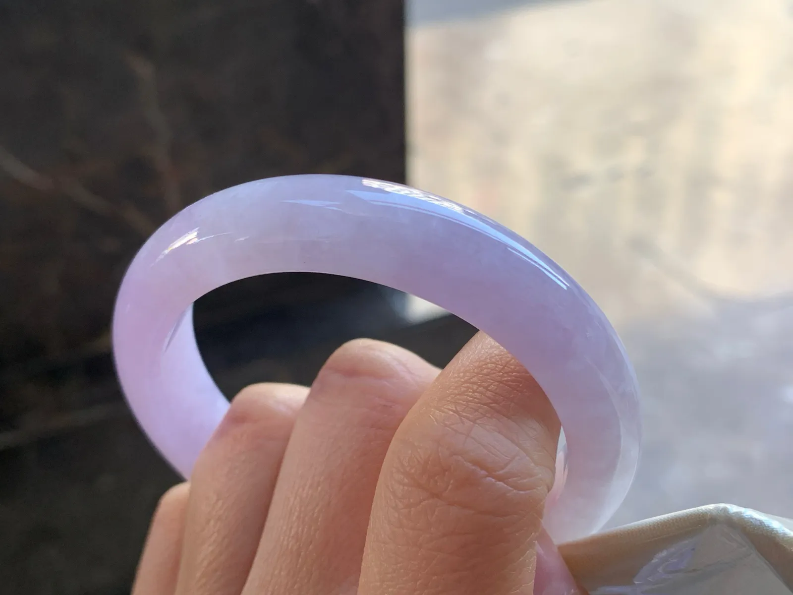 53.5-12.4-8.3

紫罗兰手镯^_^玉质温润 细腻