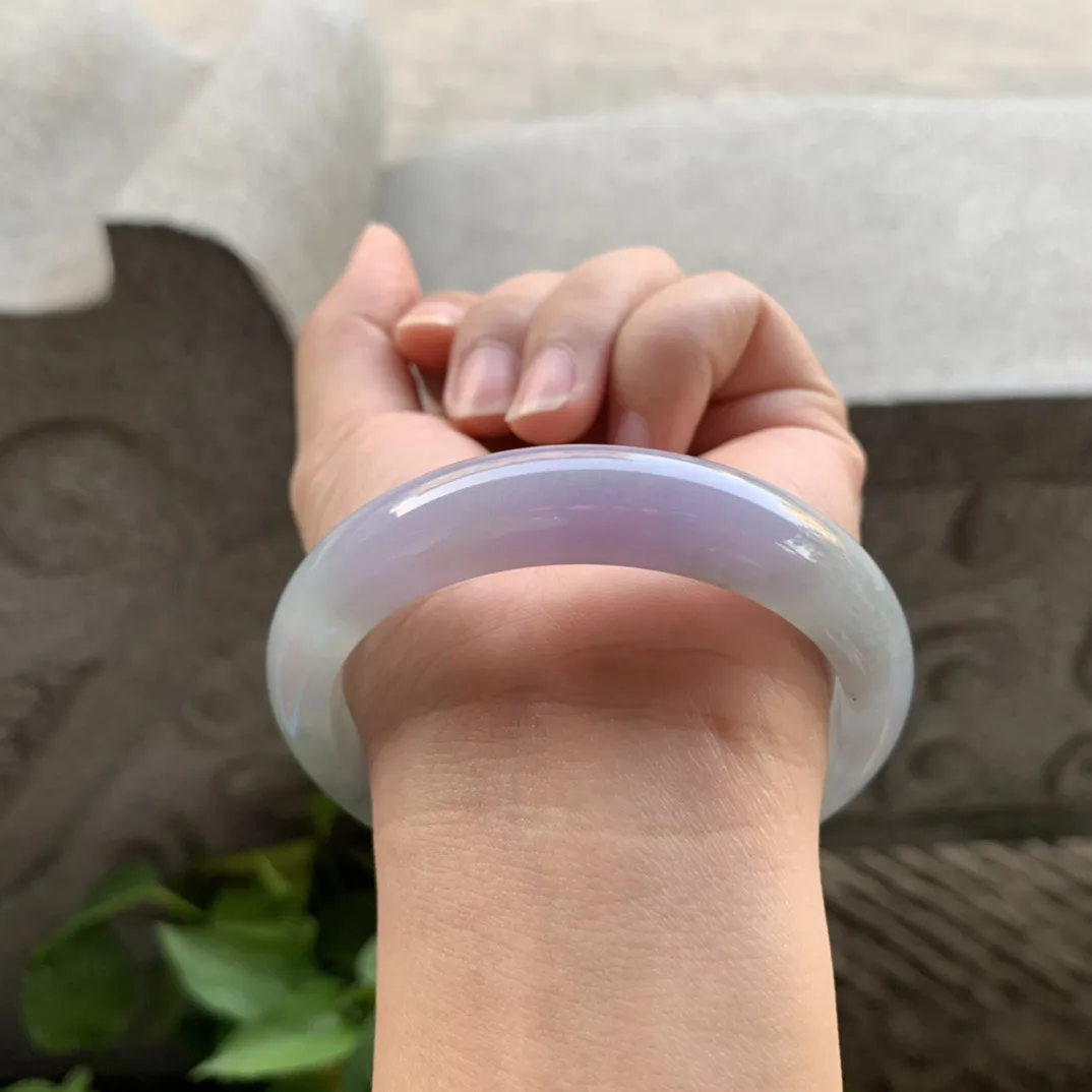 大圈口58.7-13.7-8.2 【茄紫正圈手镯】正圈58 59可戴