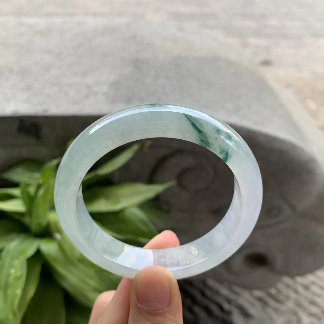 圈口 54.6-12.8-8.2【冰飘花正圈手镯】正圈54 55可戴