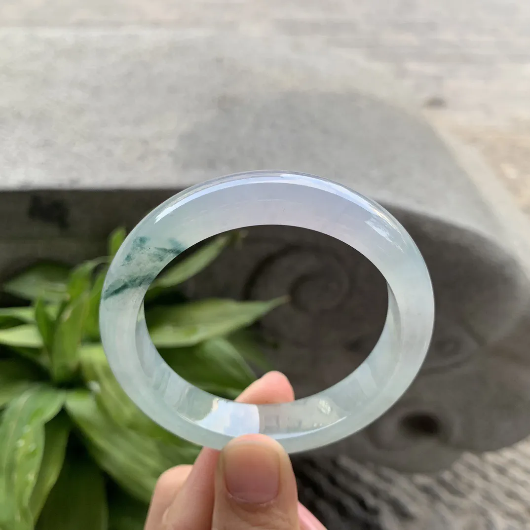 圈口 54.6-12.8-8.2【冰飘花正圈手镯】正圈54 55可戴