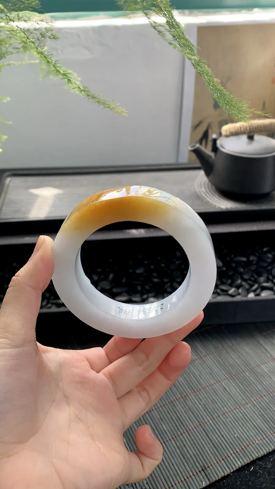 🧡【黄翡镯胚】