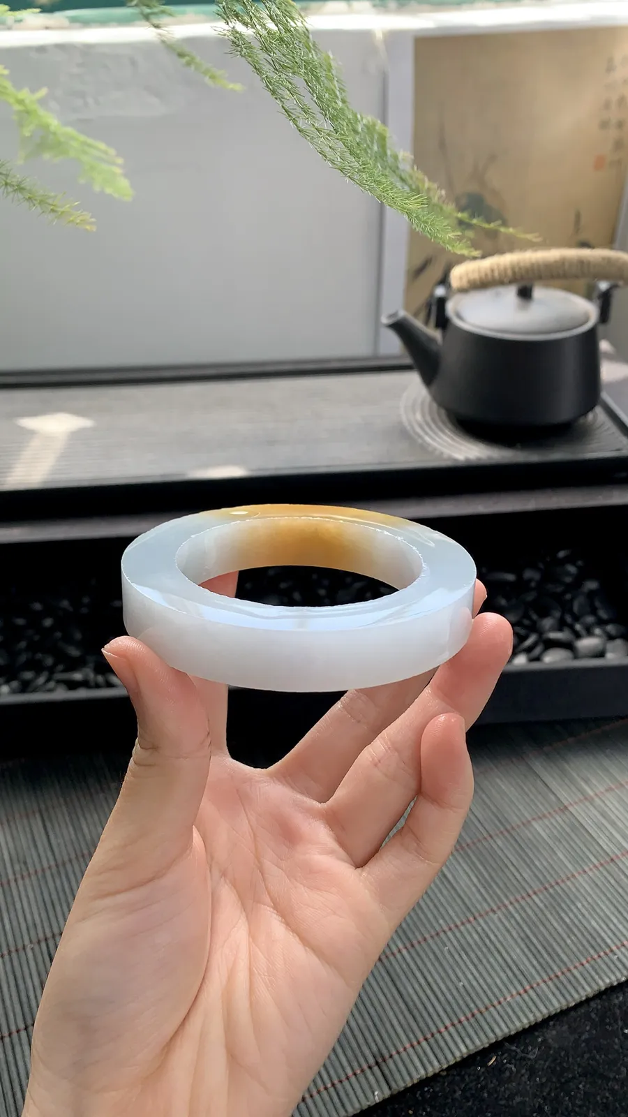 🧡【黄翡镯胚】