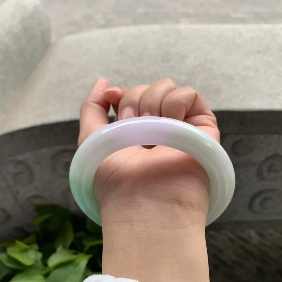 圈口 56.8-11.7【春彩圆条手镯】圆条56 57可戴