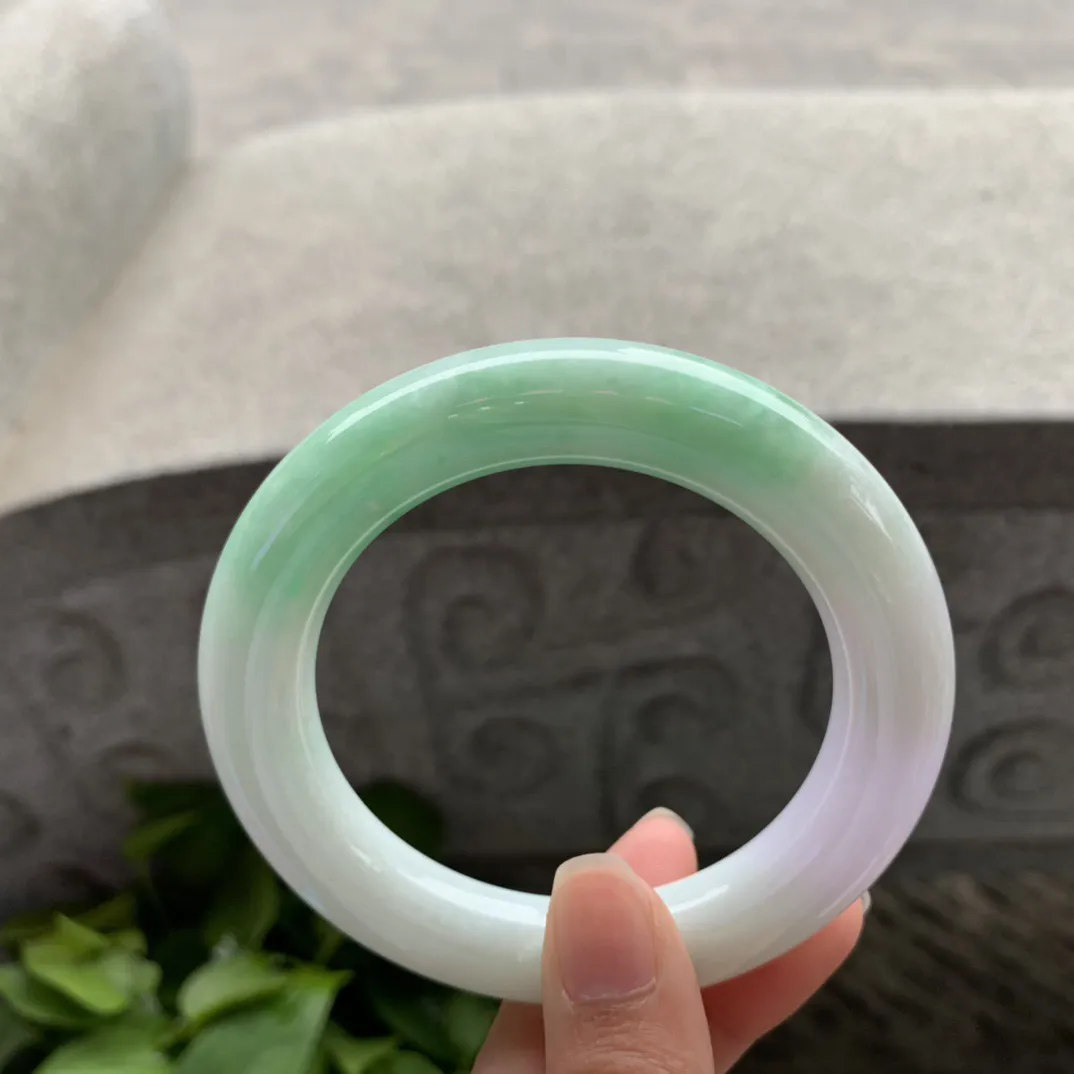 圈口 56.8-11.7【春彩圆条手镯】圆条56 57可戴