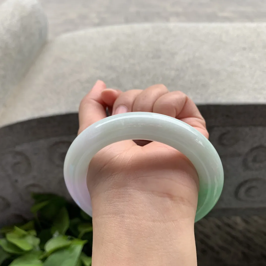 圈口 56.8-11.7【春彩圆条手镯】圆条56 57可戴