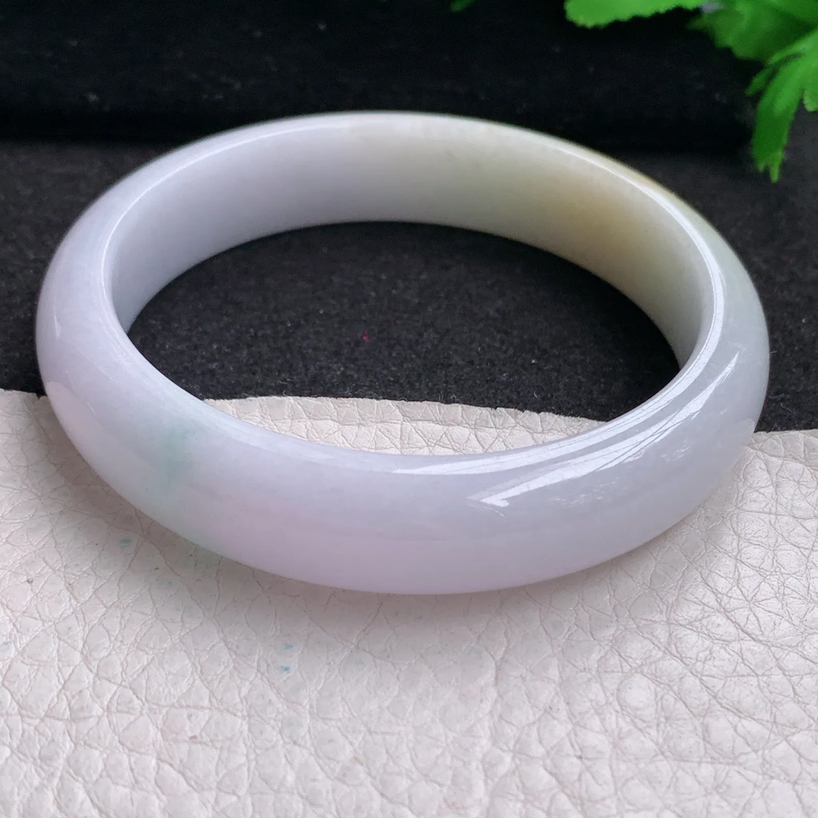 jx大圈口60*13.6*7.4平安镯 缅甸翡翠精美双彩宽边玉手镯 玉手环