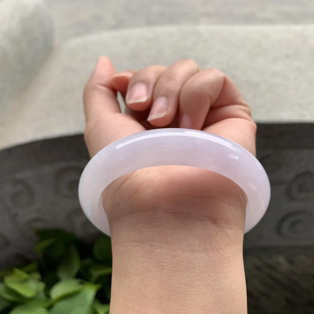 圈口56.6-13-8.5 【冰粉紫正圈手镯】正圈56 57可戴