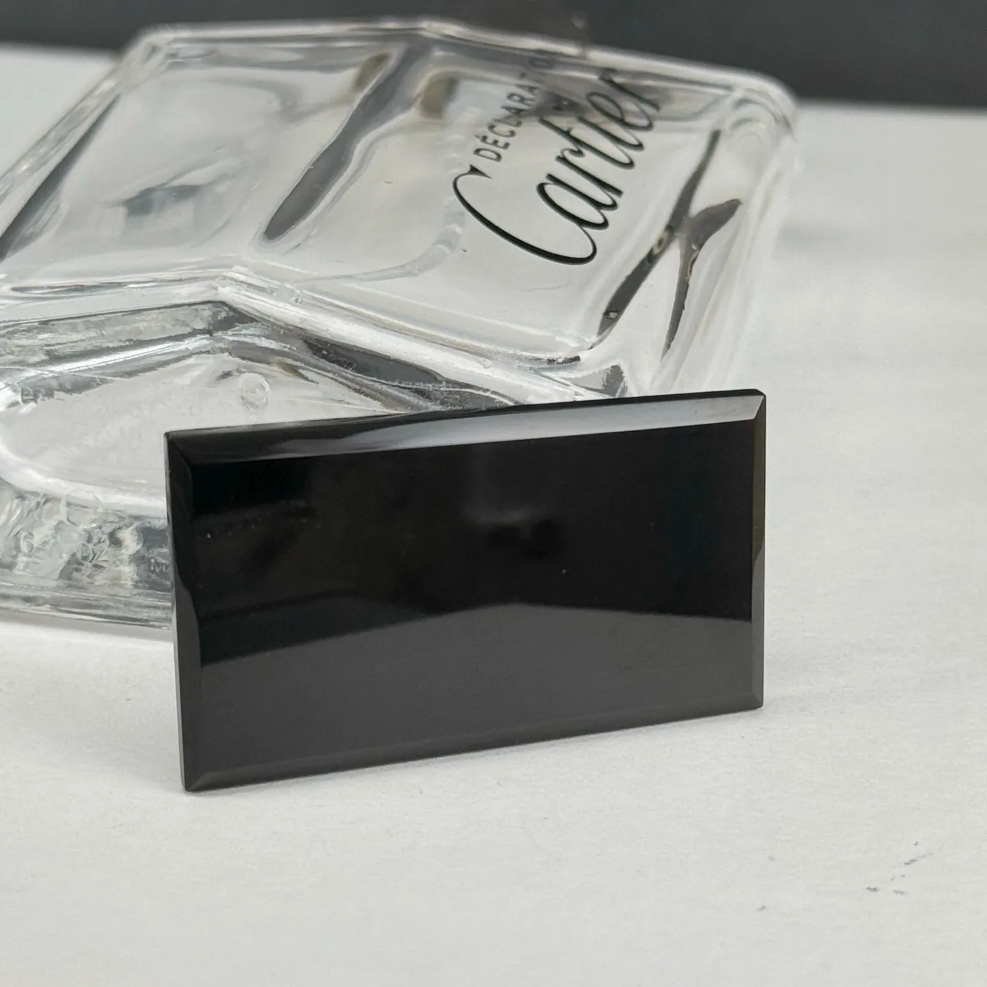 精品墨翠无事牌 种好色正 黑度极好 打灯通透 油性十足 尺寸41