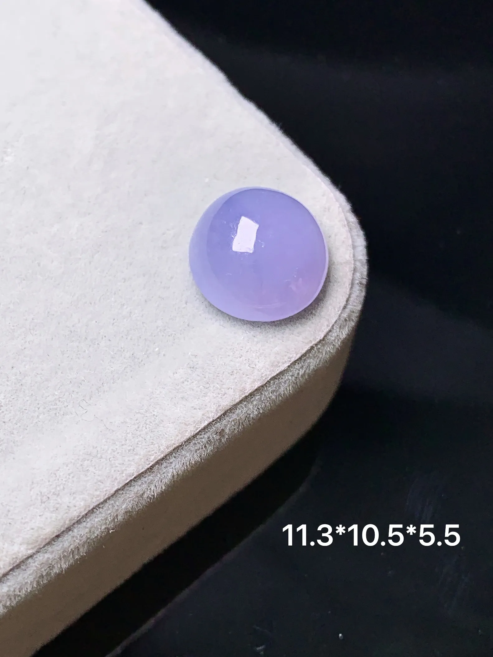 镶嵌款 紫罗兰蛋面吊坠 玉质细腻 色泽清新艳丽 整体尺寸11.3*10.5*5.5