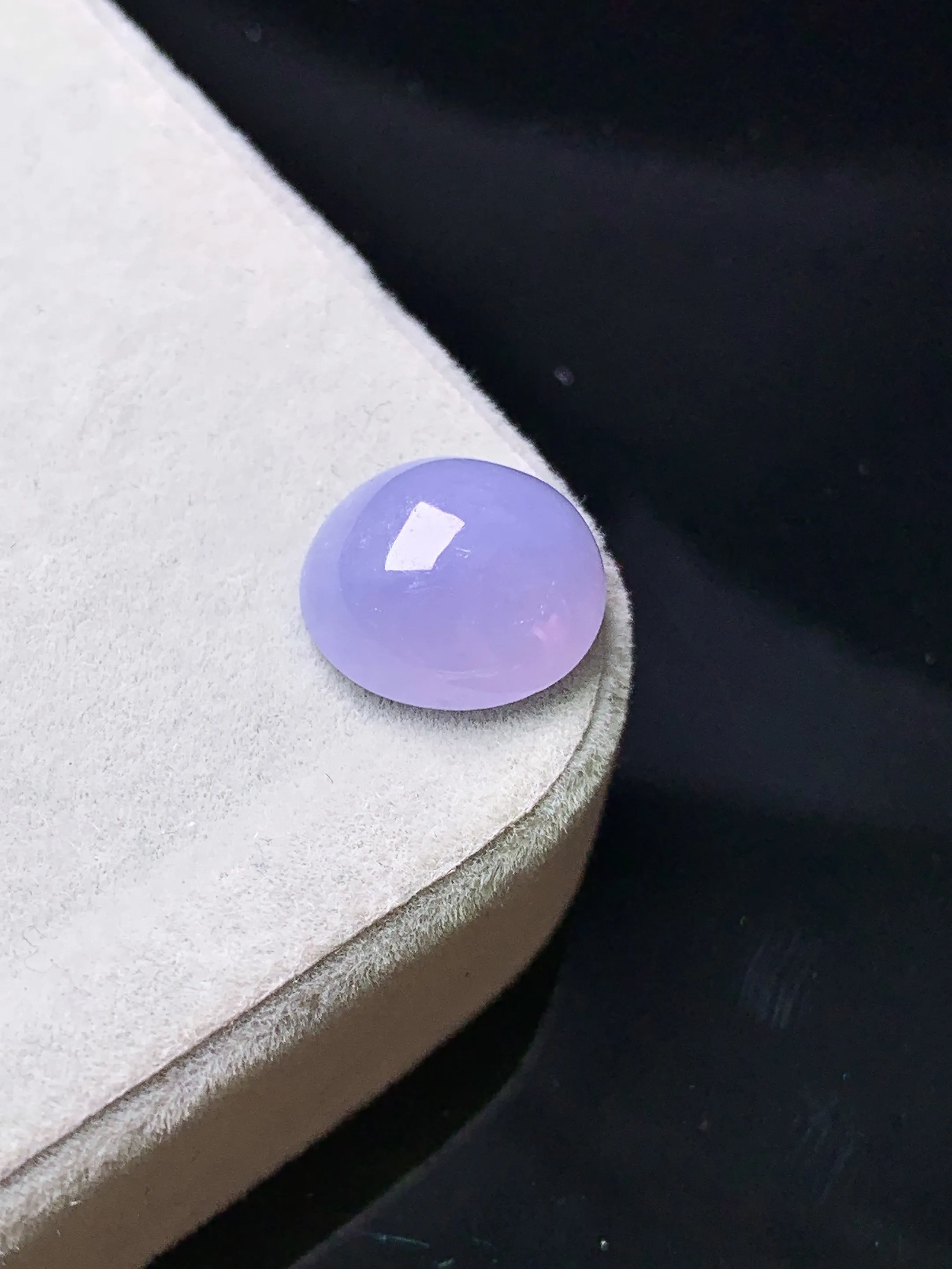 镶嵌款 紫罗兰蛋面吊坠 玉质细腻 色泽清新艳丽 整体尺寸11.3*10.5*5.5