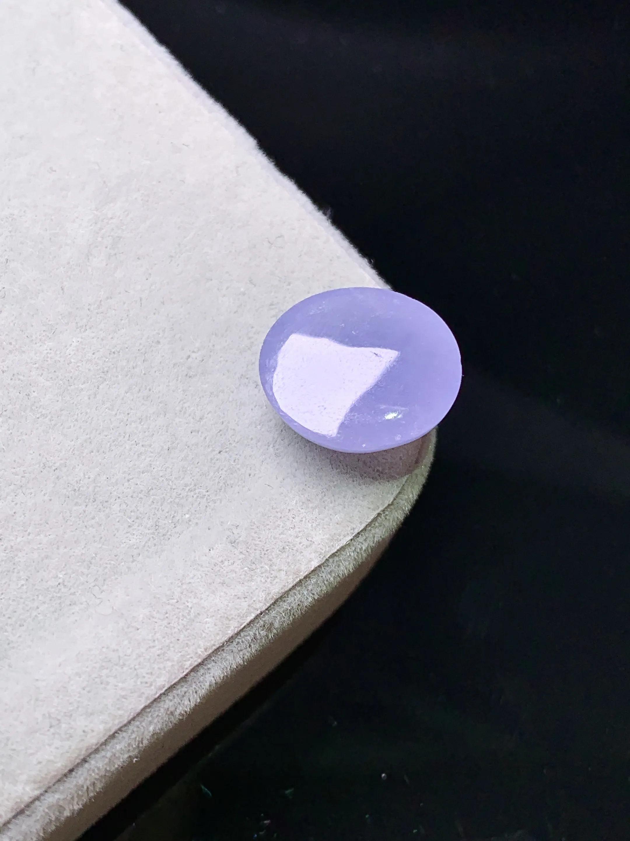 镶嵌款 紫罗兰蛋面吊坠 玉质细腻 色泽清新艳丽 整体尺寸11.3*10.5*5.5