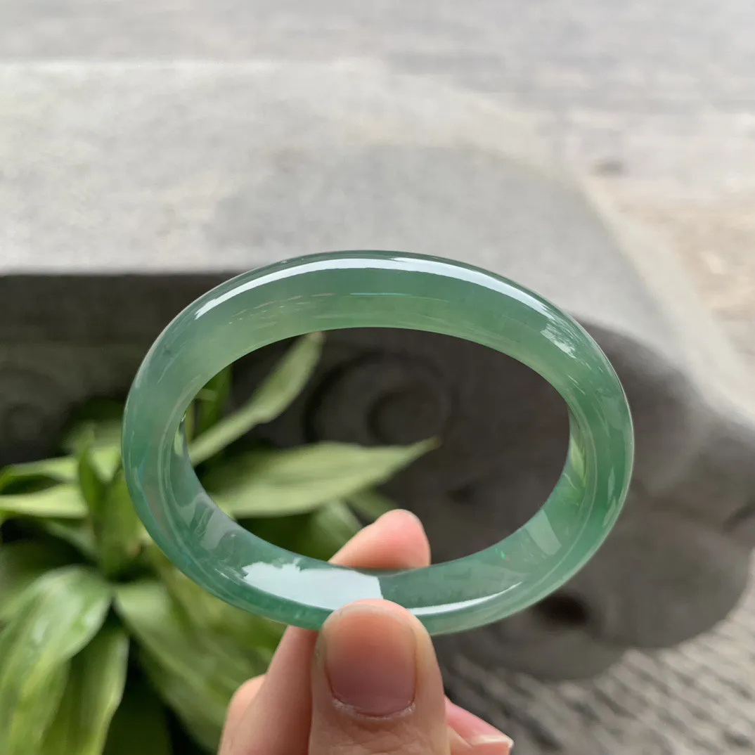 小圈口 53.3-45-11.4-7.7【冰绿贵妃手镯】贵妃53 54可戴