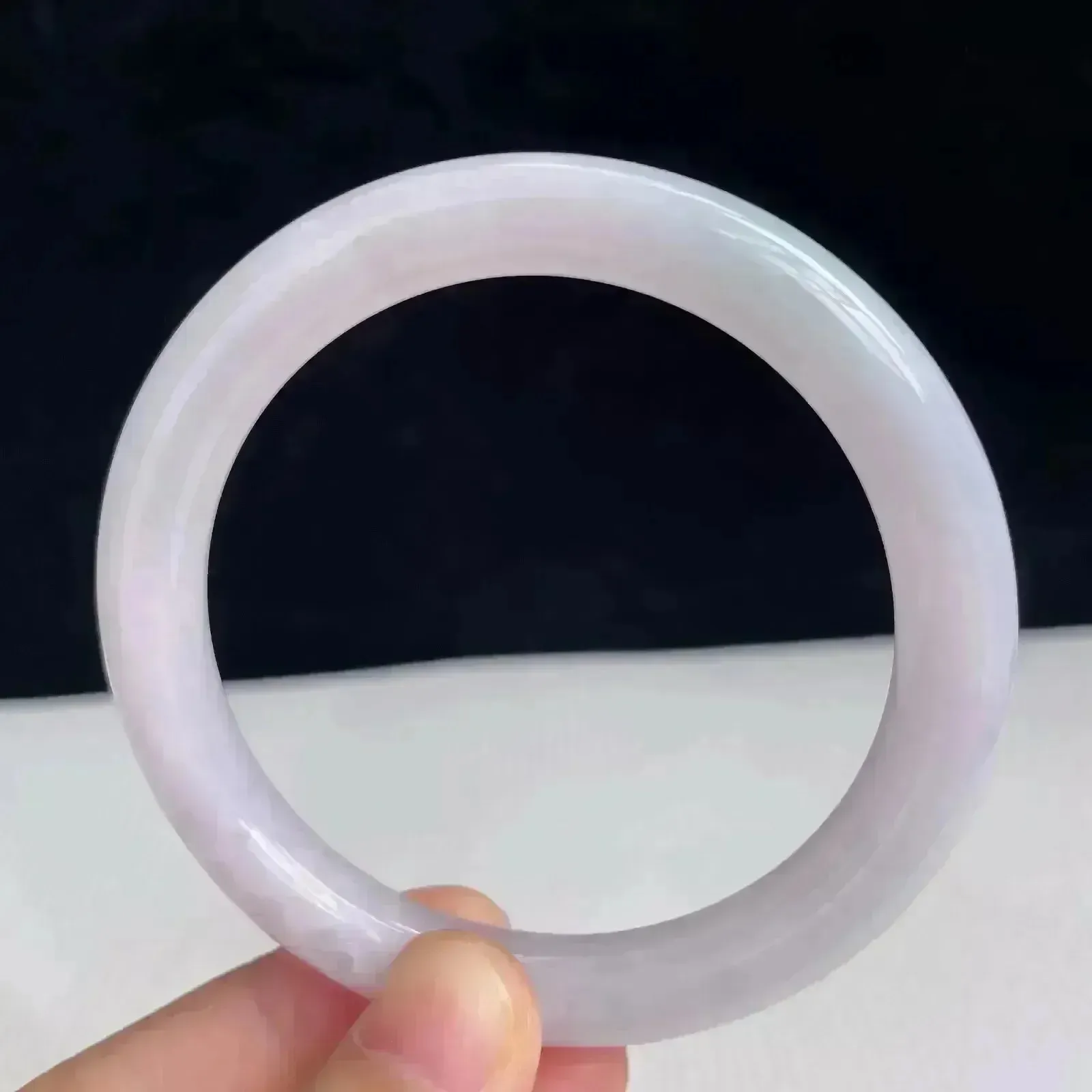 55圈好种水玉石天然翡翠水润有种有色手镯41.38g