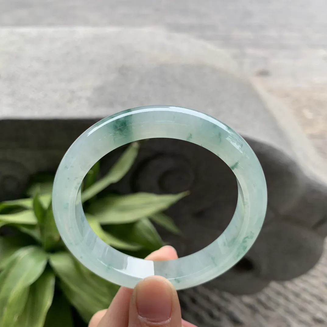 圈口55.3-11.6-8.4 【冰飘花正圈手镯】正圈55 56可戴