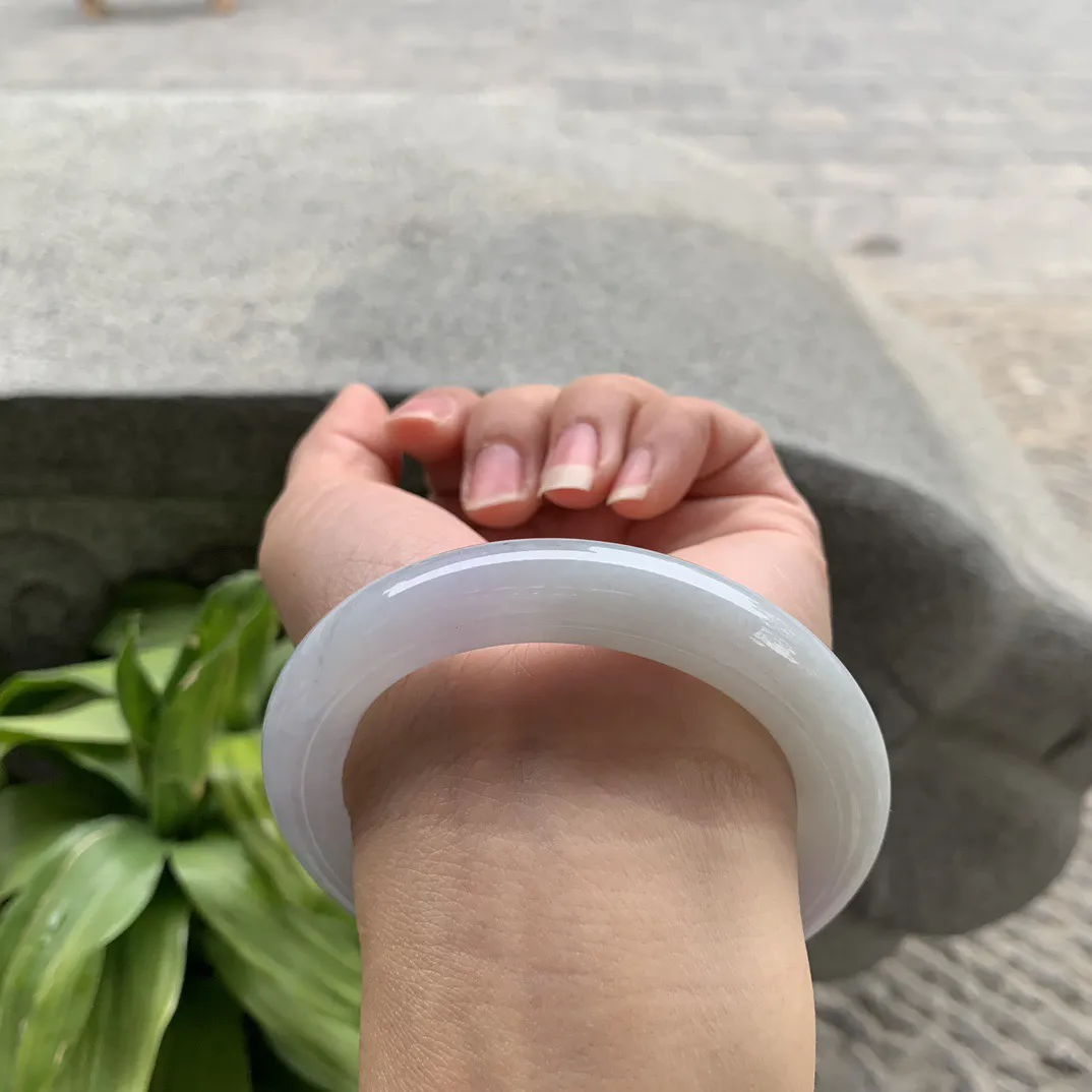 圈口56-11 【油紫圆条手镯】圆条56 57可戴